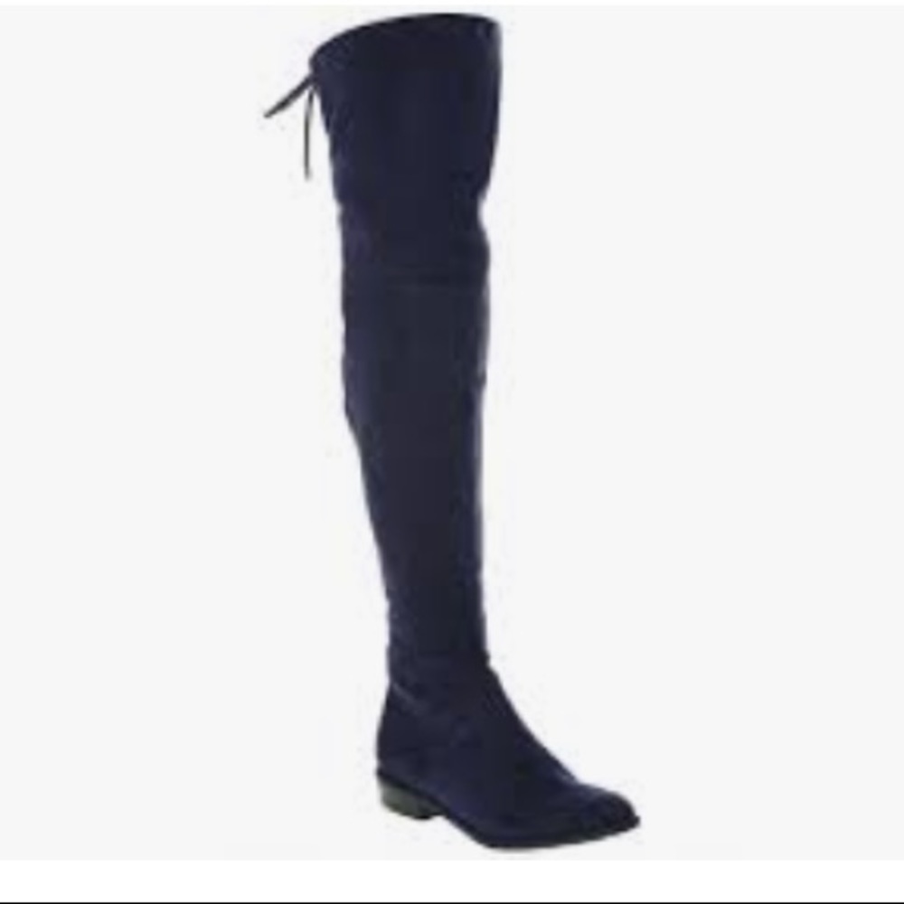 Marc Fisher Humor Tall Knee Black Boots Womens 8